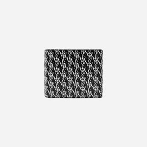 Logo Print Black Wallet