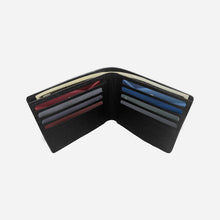 Load image into Gallery viewer, Striped Black Pinatex Wallet
